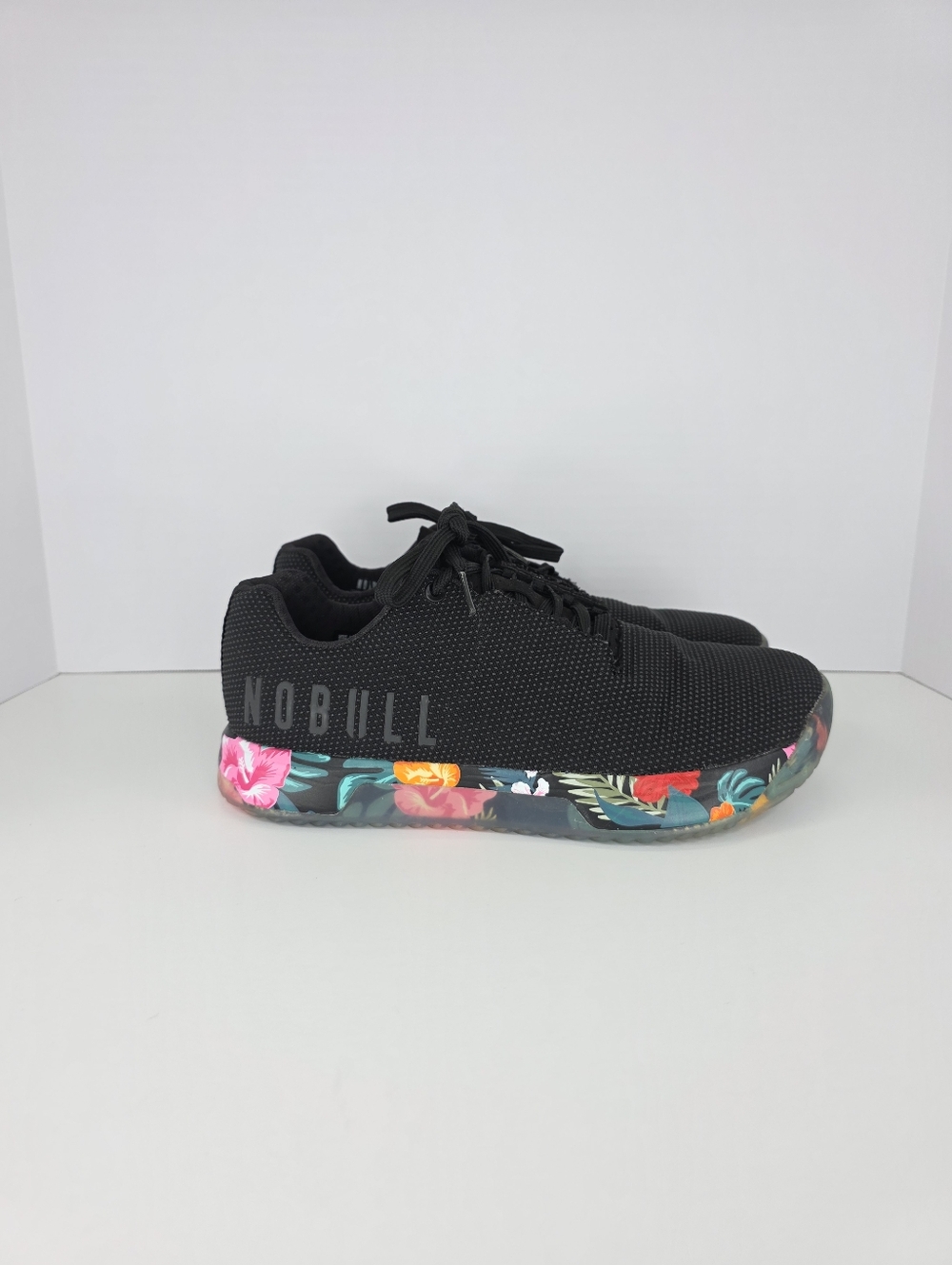 NOBULL Impact Sneaker Men's 9.5 Women's 11 Trainer SuperFabric Midnight Tropical - Picture 7 of 16